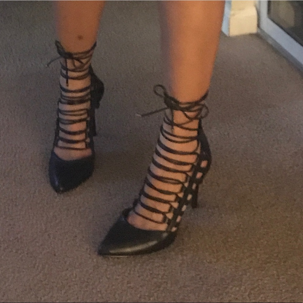 Lace up heels
